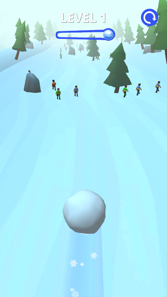 雪地冲刺小游戏手机版Mountain Snow Sprints