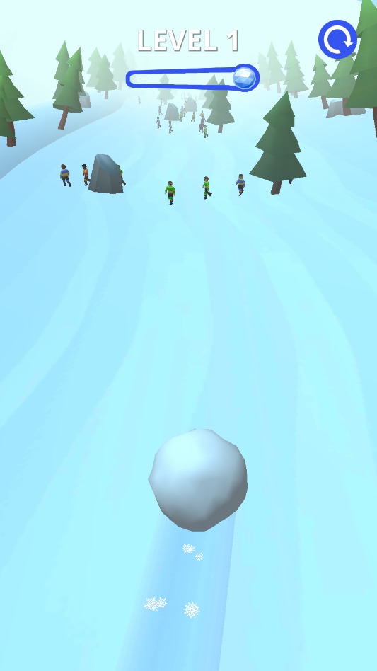雪地冲刺小游戏手机版Mountain Snow Sprints