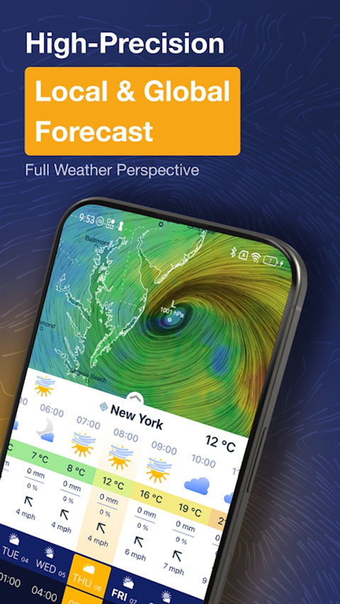 Ventusky风雨气温图
