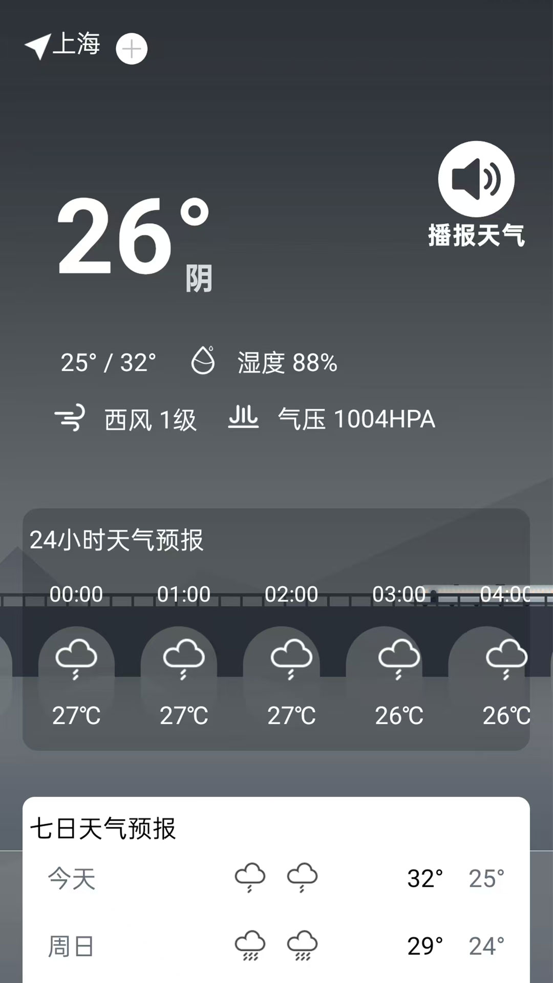 本地天气雨报准软件