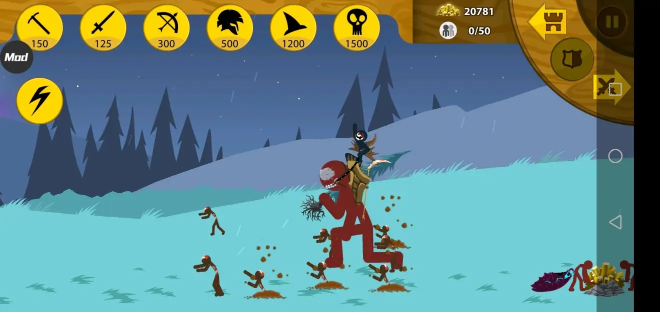 火柴人战争遗产僵尸召唤者(内置作弊菜单)无敌版下载-附关卡攻略