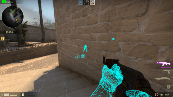 csgo免费辅助透视自瞄-csgo骨骼透视指令