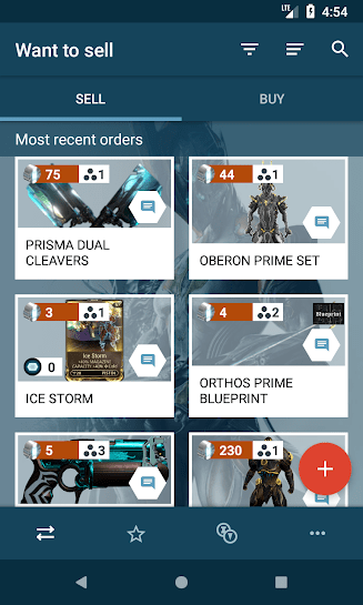 warframe market手机app