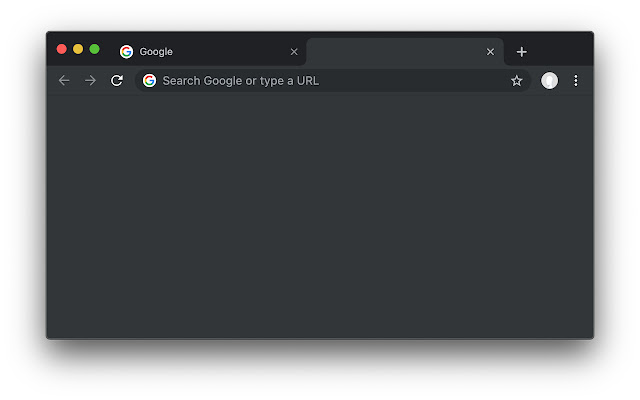 Empty New Tab Page