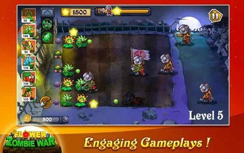 鲜花大战僵尸无限金币版(Flower Zombie War)