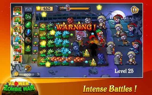 鲜花大战僵尸无限金币版(Flower Zombie War)